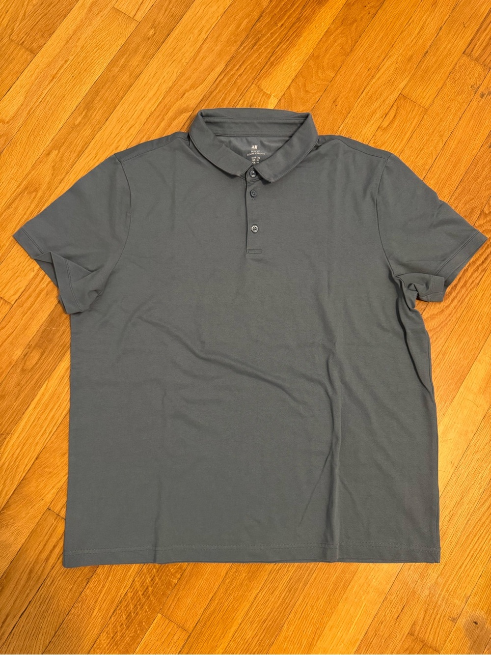 H&M Men's Slate Grey Polo Shirt